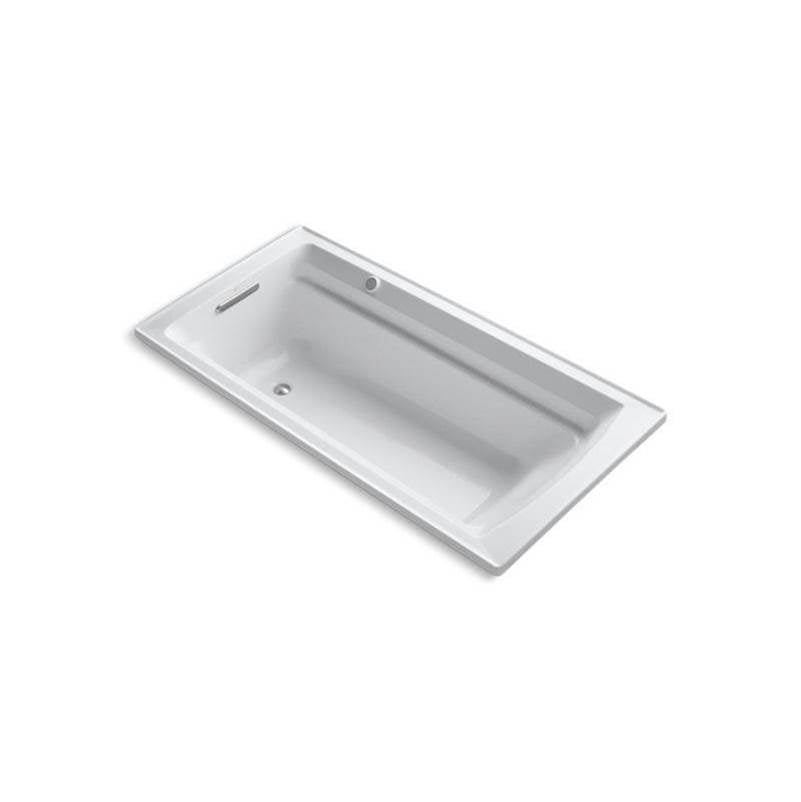 Kohler - Archer 72'' x 36'' drop-in Heated BubbleMassageE air bath with Bask heated surface - White