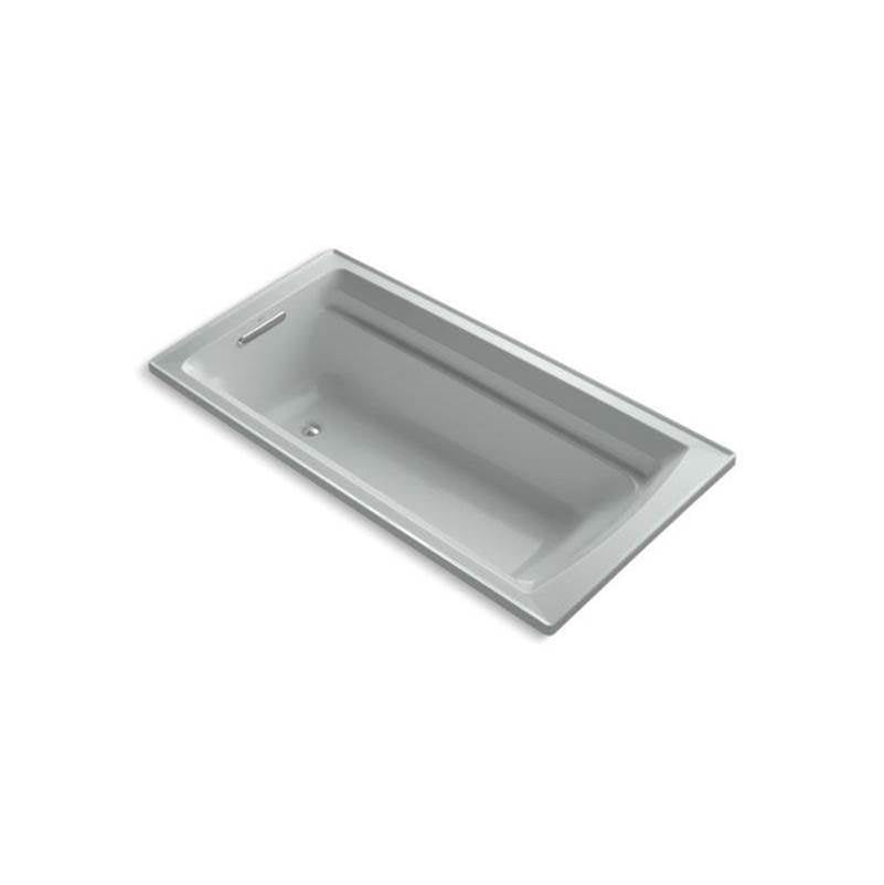 Kohler - Archer 72'' x 36'' drop-in bath with Bask heated surface - Ice Grey