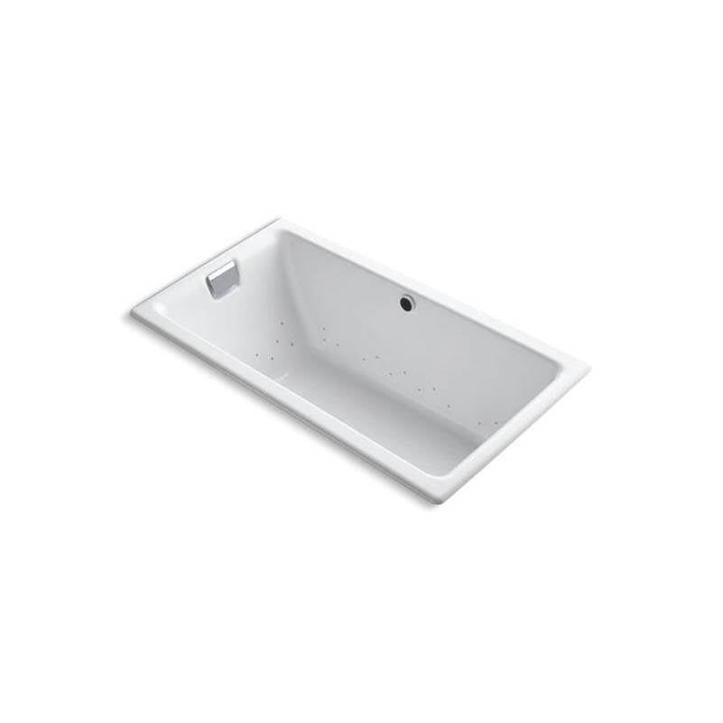 Kohler - Tea-for-Two 66'' x 36'' drop-in Heated BubbleMassageE air bath - White