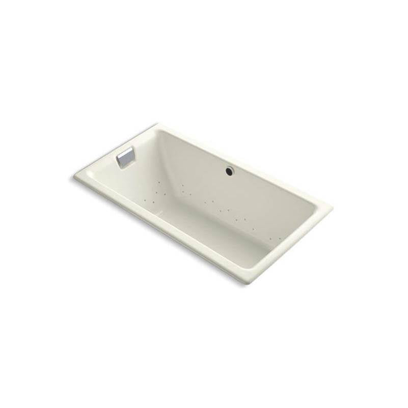 Kohler - Tea-for-Two 66'' x 36'' drop-in Heated BubbleMassageE air bath - Biscuit