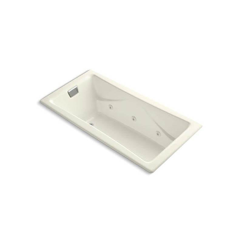 Kohler - Tea-for-Two 71-3/4'' x 36'' drop-in/undermount whirlpool bath - Biscuit