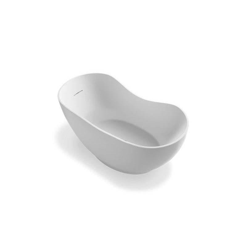 Kohler - Abrazo 66'' x 31-1/2'' freestanding bath - Honed White