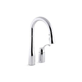 Kohler - Simplice Pull-down bar sink faucet with three-function sprayhead - Polished Chrome