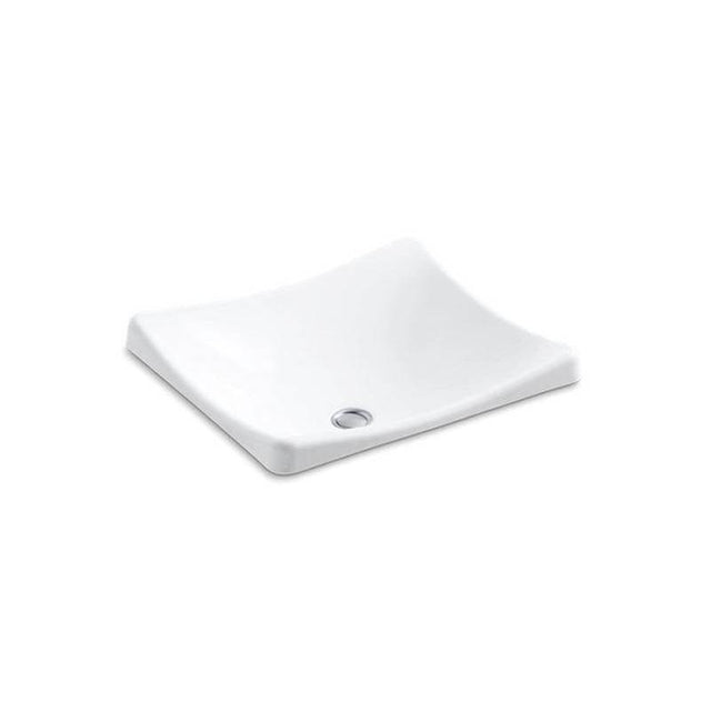 Kohler - DemiLav 18-1/4'' rectangular vessel bathroom sink, no overflow - White