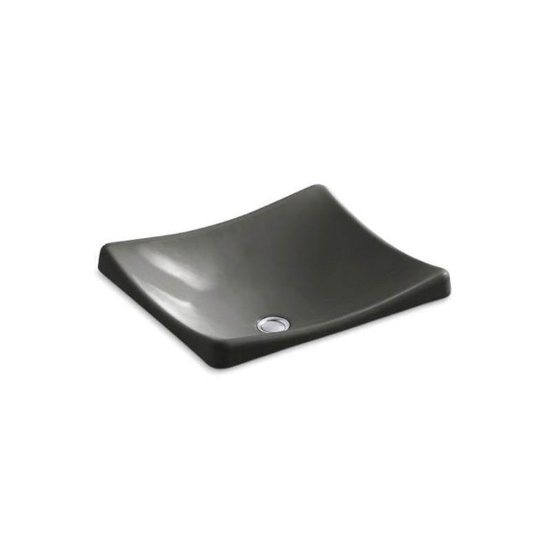 Kohler - DemiLav 18-1/4'' rectangular vessel bathroom sink, no overflow - Thunder Grey