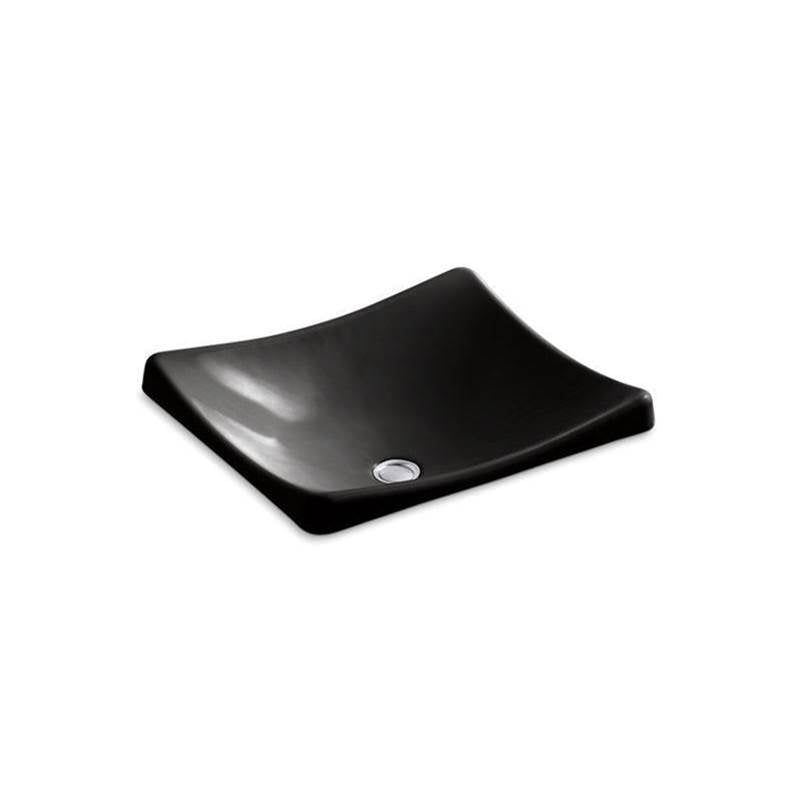 Kohler - DemiLav 18-1/4'' rectangular vessel bathroom sink, no overflow - Black