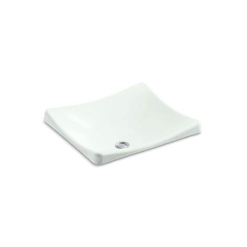 Kohler - DemiLav 18-1/4'' rectangular vessel bathroom sink, no overflow - Sea Salt