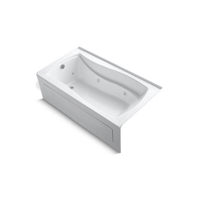 Kohler - Mariposa 66'' x 36'' alcove heated whirlpool, left drain - White
