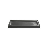 Kohler - Salient 60'' x 30'' alcove shower base, right drain - Thunder Grey