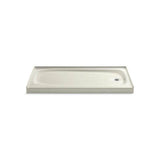 Kohler - Salient 60'' x 30'' alcove shower base, right drain - Biscuit