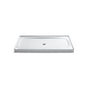 Kohler - Salient 60'' x 36'' alcove shower base, center drain - White