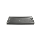Kohler - Salient 60'' x 36'' alcove shower base, center drain - Thunder Grey
