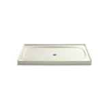 Kohler - Salient 60'' x 36'' alcove shower base, center drain - Biscuit