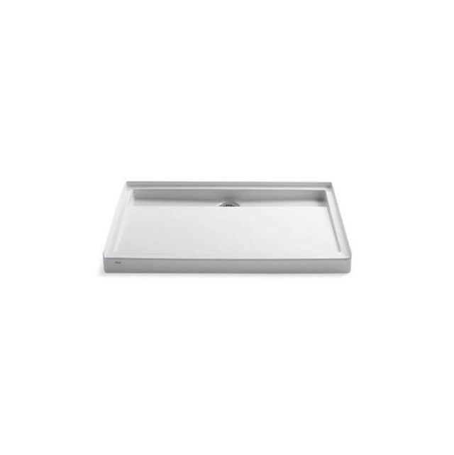 Kohler - Groove 48'' x 36'' alcove shower base, rear center drain - White