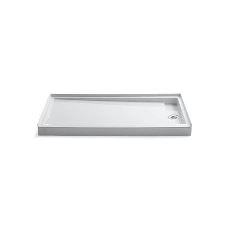 Kohler - Groove 60'' x 32'' single threshold right-hand drain shower base - White