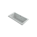 Kohler - Underscore 60'' x 30'' drop-in heated whirlpool bath - Ice Grey