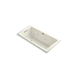 Kohler - Underscore 60'' x 30'' drop-in heated whirlpool bath - Biscuit