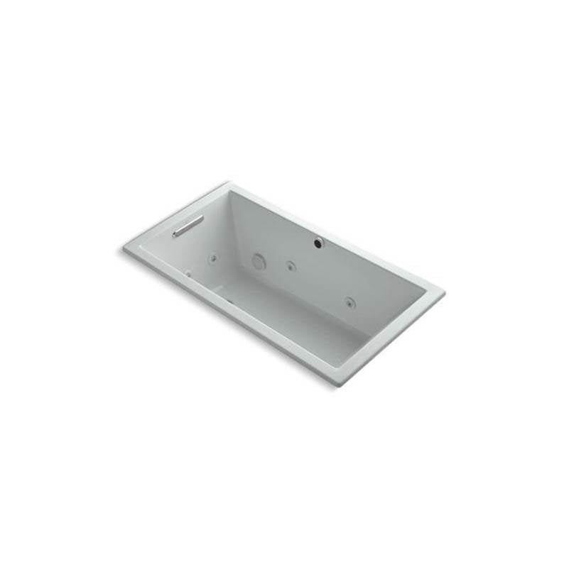 Kohler - Underscore 60'' x 32'' drop-in heated whirlpool bath - Ice Grey