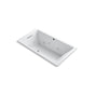 Kohler - Underscore 66'' x 36'' drop-in heated whirlpool bath - White