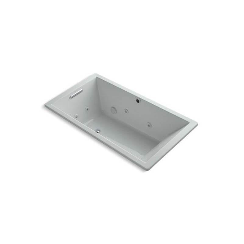 Kohler - Underscore 66'' x 36'' drop-in heated whirlpool bath - Ice Grey