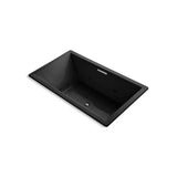 Kohler - Underscore 72'' x 42'' drop-in heated whirlpool bath - Black