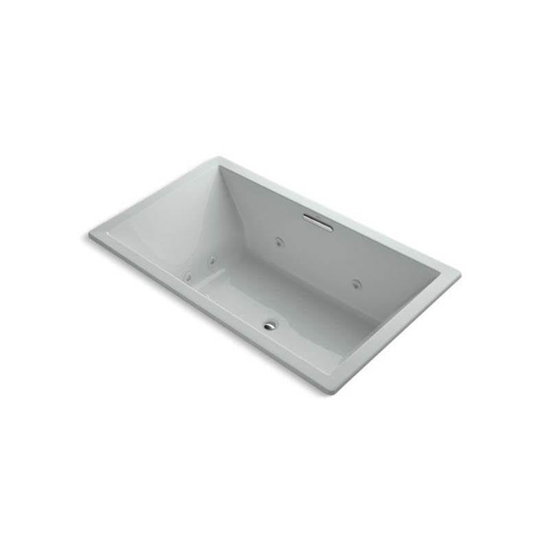 Kohler - Underscore 72'' x 42'' drop-in heated whirlpool bath - Ice Grey