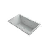 Kohler - Underscore 72'' x 42'' drop-in heated whirlpool bath - Ice Grey