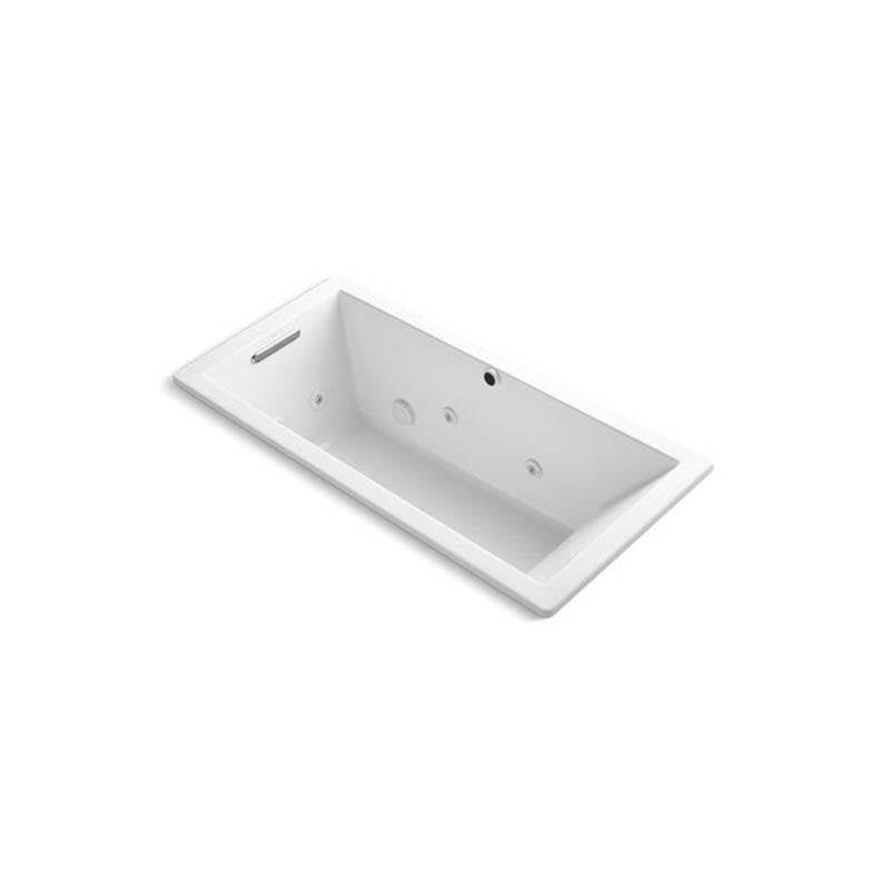 Kohler - Underscore 66'' x 32'' drop-in heated whirlpool bath - White