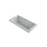 Kohler - Underscore 66'' x 32'' drop-in heated whirlpool bath - Ice Grey