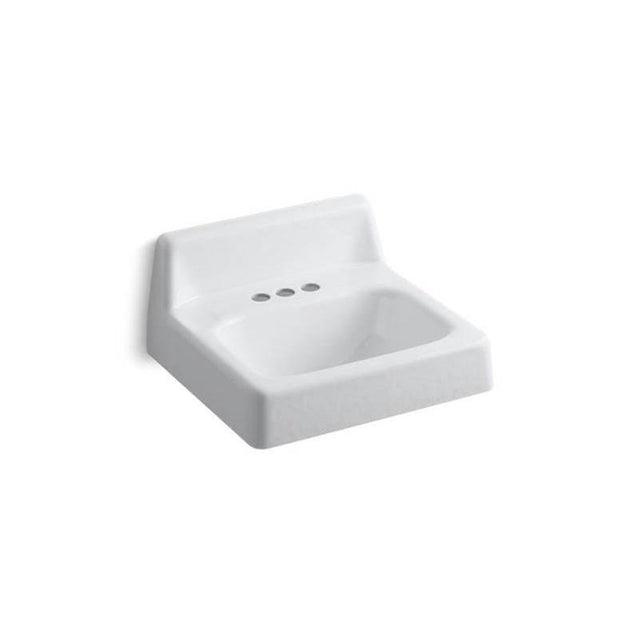 Kohler - HudsonE 19'' rectangular wall-mount bathroom sink - White