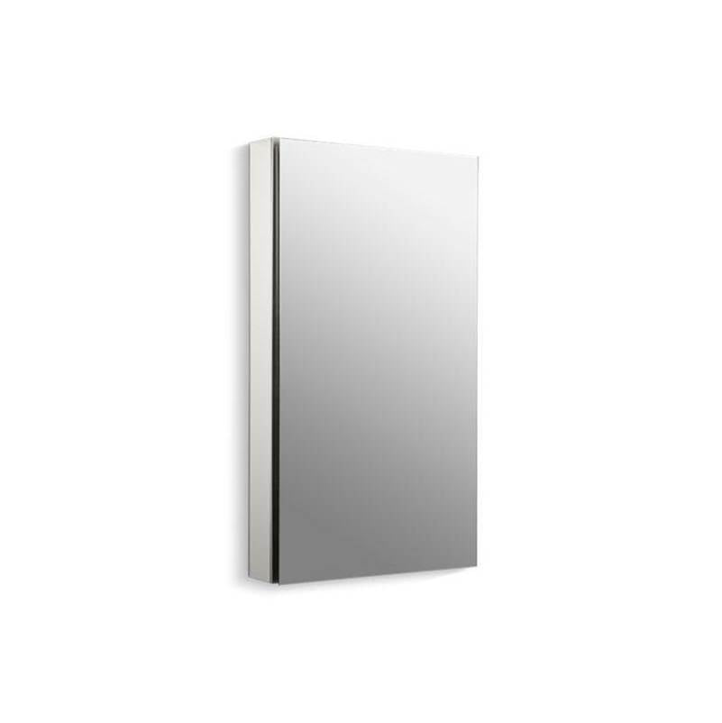 Kohler - Catalan 20-1/8'' W x 36-1/8'' H aluminum single-door medicine cabinet with 107 degree hinge - Satin Anodized Aluminum