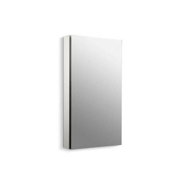 Kohler - Catalan 20-1/8'' W x 36-1/8'' H aluminum single-door medicine cabinet with 107 degree hinge - Satin Anodized Aluminum