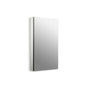 Kohler - Catalan 20-1/8'' W x 36-1/8'' H aluminum single-door medicine cabinet with 170 degree hinge - Satin Anodized Aluminum