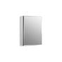 Kohler - 20'' W x 26'' H aluminum single-door medicine cabinet with mirrored door, beveled edges