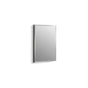 Kohler - 16'' W x 20'' H aluminum single-door medicine cabinet with mirrored door, beveled edges