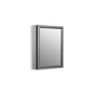 Kohler - 20'' W x 26'' H aluminum single-door medicine cabinet with decorative silver framed mirrored door