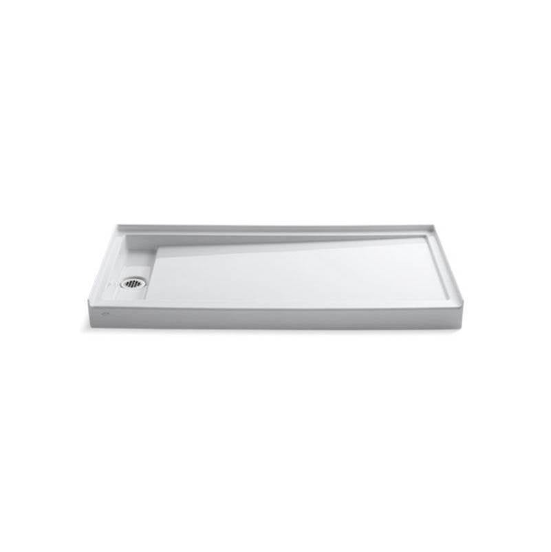 Kohler - Groove 60'' x 32'' single threshold left-hand drain shower base - White