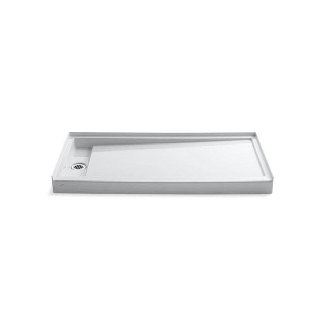 Kohler - Groove 60'' x 32'' single threshold left-hand drain shower base - White