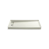 Kohler - Groove 60'' x 32'' single threshold left-hand drain shower base - Biscuit
