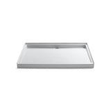 Kohler - Groove 60'' x 42'' alcove shower base, rear center drain - White