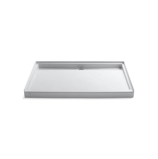 Kohler - Groove 60'' x 42'' alcove shower base, rear center drain - White