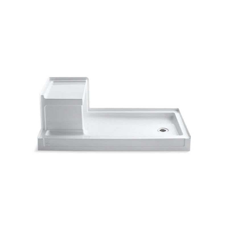 Kohler - Tresham 60'' x 32'' alcove shower base, right drain - White