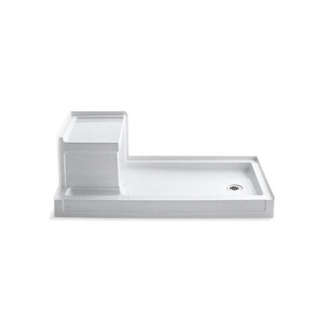 Kohler - Tresham 60'' x 32'' alcove shower base, right drain - White