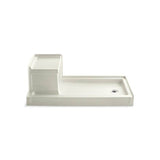 Kohler - Tresham 60'' x 32'' alcove shower base, right drain - Biscuit