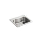 Kohler - StaccatoE 25'' top-mount single-bowl kitchen sink - Stainless Steel