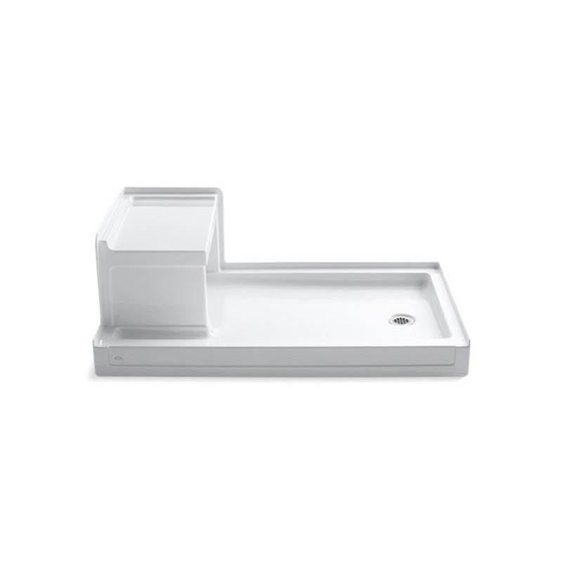 Kohler - Tresham 60'' x 36'' alcove shower base, right drain - White