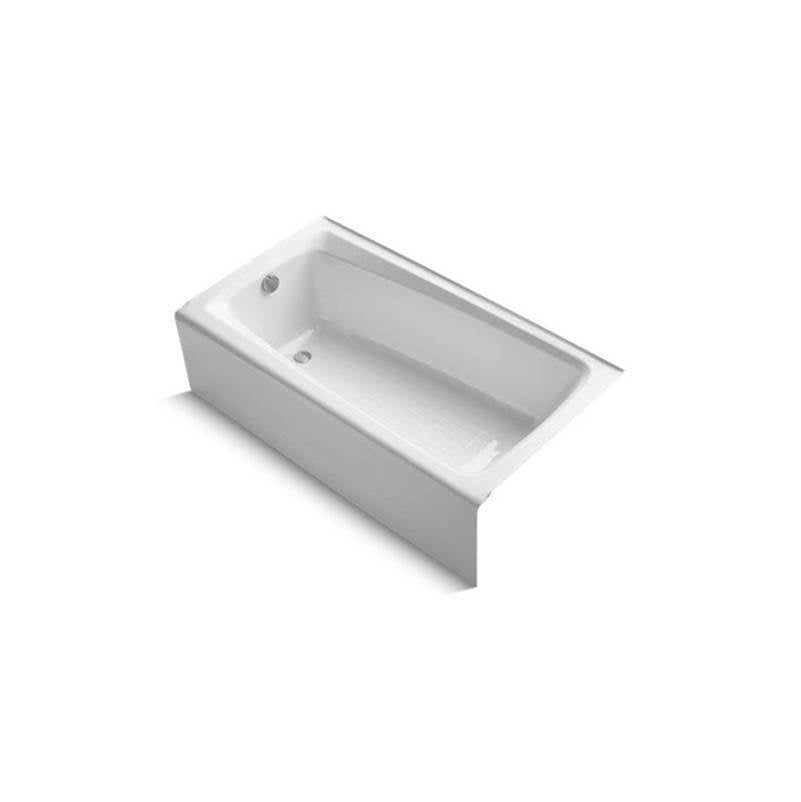 Kohler - Mendota 60'' x 32'' alcove bath, left drain - White