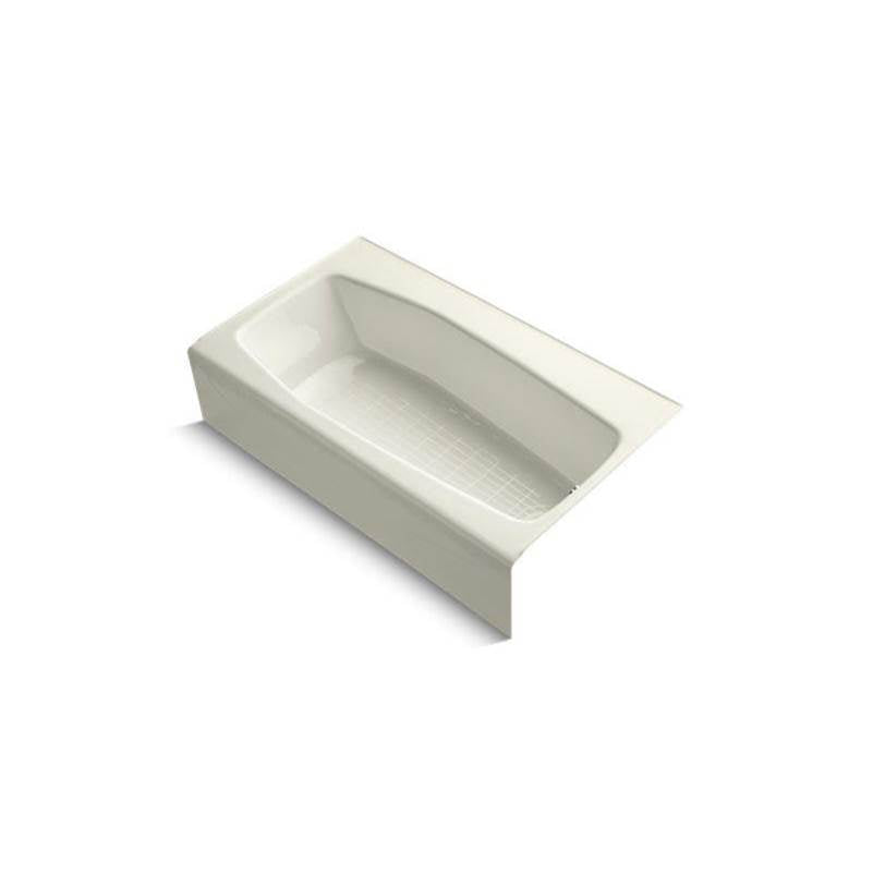 Kohler - Villager 60'' x 34-1/4'' alcove bath, right drain - Biscuit