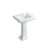 Kohler - Memoirs Classic 24-1/4'' rectangular pedestal bathroom sink - White