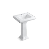 Kohler - Memoirs Classic 24-1/4'' rectangular pedestal bathroom sink - White